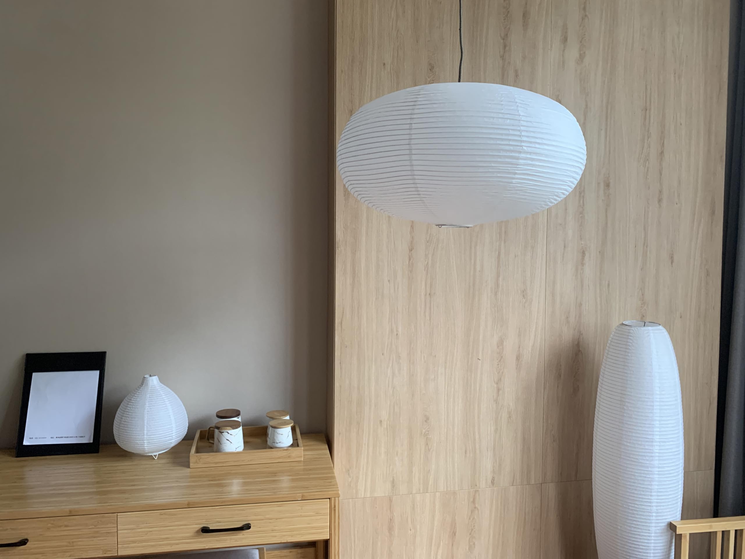 Amazon.co.jp: Henjjras 大型ホワイトオブラートペンダントランプ